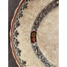 Bandeja Decorativa Vintage con Diseño Floral Intrincado - Estilo Inglés Tradicional