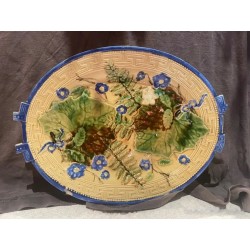 Conjunto de Bandejas Decorativas de Cerámica - Arte Vintage con Diseños Naturales