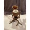 Tintero Antiguo de Bronce con Diseño de Búho - Pieza de Arte Decorativa Vintage