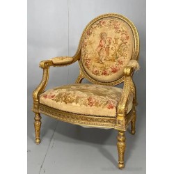 Par de Sillones Luis XVI - Obra Maestra de Tapicería y Ebanistería Francesa