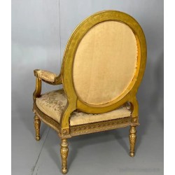 Par de Sillones Luis XVI - Obra Maestra de Tapicería y Ebanistería Francesa