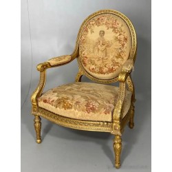 Par de Sillones Luis XVI - Obra Maestra de Tapicería y Ebanistería Francesa