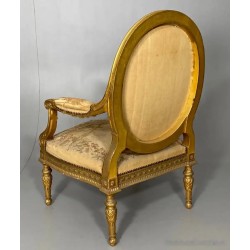Par de Sillones Luis XVI - Obra Maestra de Tapicería y Ebanistería Francesa