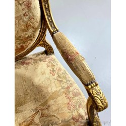 Par de Sillones Luis XVI - Obra Maestra de Tapicería y Ebanistería Francesa
