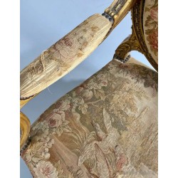 Par de Sillones Luis XVI - Obra Maestra de Tapicería y Ebanistería Francesa