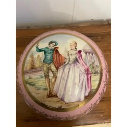 Caja de Porcelana de Viena Estilo Rococó - Joya Decorativa del Siglo XIX