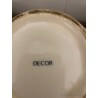 Conjunto de Tres Tarros de Farmacia Antiguos - Cerámica Blanca con Decoración Heráldica en Azul