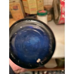 Pareja de Jarrones de Cristal en Tonos Azules - Diseño Vintage Mid-Century