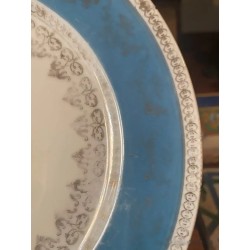Plato Conmemorativo Vintage de Luis XIV - Porcelana Decorativa con Retrato Real