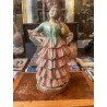 Figura Decorativa de Ceramista - Estatuilla de Mujer en Traje de Flamenca Artesanal