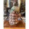 Figura Decorativa de Ceramista - Estatuilla de Mujer en Traje de Flamenca Artesanal