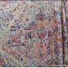 Elegante Mantón de Manila Vintage - Seda China Bordada Principios Siglo XX