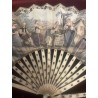 Elegante Abanico Vintage de Hueso - Pieza de Colección Histórica