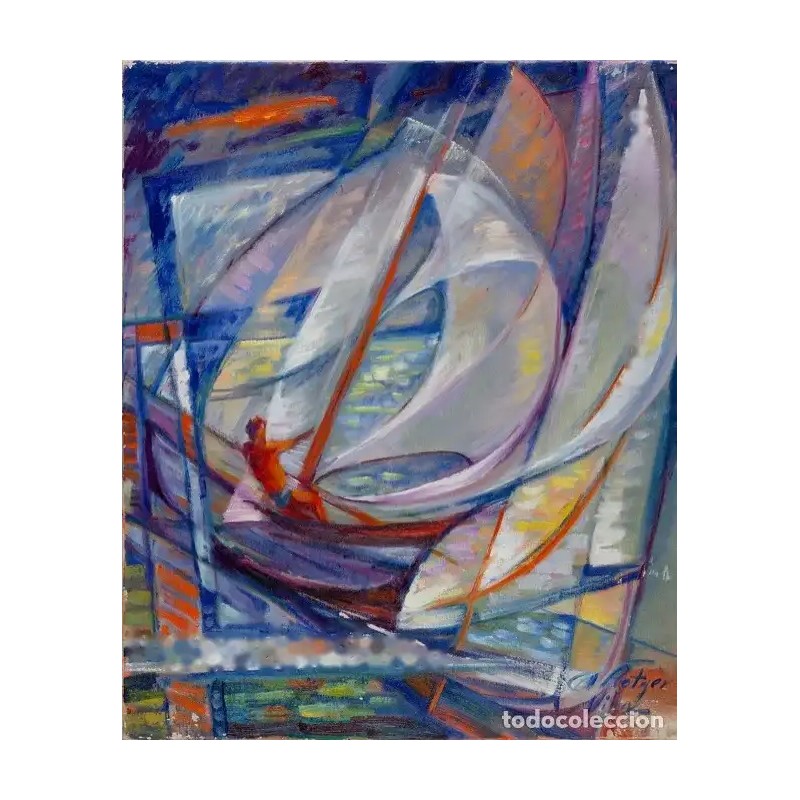 Veleros de Antoni Rotger Vilar - Obra Paisajística Mediterránea