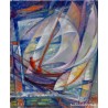 Veleros de Antoni Rotger Vilar - Obra Paisajística Mediterránea