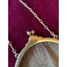 Elegante Bolso de Malla Vintage en Plata - Pieza de Colección Art Déco