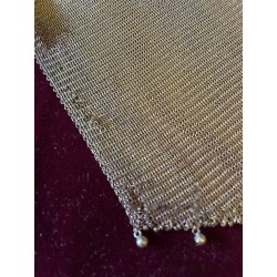 Elegante Bolso de Malla Vintage en Plata - Pieza de Colección Art Déco