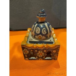Tintero Antiguo de Cerámica - Diseño Árabe Mudéjar Tradicional