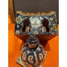 Tintero Antiguo de Cerámica - Diseño Árabe Mudéjar Tradicional