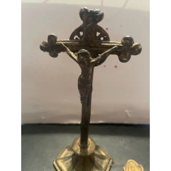 Colección Religiosa de Cruces Antiguas - Crucifijo de Bronce y Cruces Decorativas