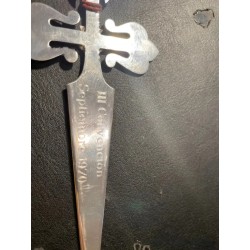 Elegante Marca Páginas Plata Cruz de Santiago - Joya Coleccionista Único