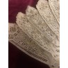 Abanico Vintage de Asta de Toro - Obra Artesanal de Intrincado Diseño Victoriano
