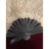 Abanico Vintage de Asta de Toro - Obra Artesanal de Intrincado Diseño Victoriano