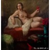 Retrato Pictórico de Modelo - Obra Maestra de Rafael Cardells Camarlench