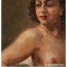 Retrato Pictórico de Modelo - Obra Maestra de Rafael Cardells Camarlench