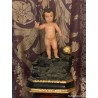 Talla Antigua del Niño Jesús con Peana - Escultura Religiosa Siglo XVIII