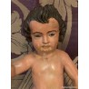 Talla Antigua del Niño Jesús con Peana - Escultura Religiosa Siglo XVIII