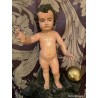 Talla Antigua del Niño Jesús con Peana - Escultura Religiosa Siglo XVIII