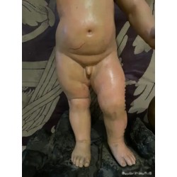 Talla Antigua del Niño Jesús con Peana - Escultura Religiosa Siglo XVIII