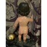 Talla Antigua del Niño Jesús con Peana - Escultura Religiosa Siglo XVIII