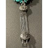 Reloj Pulsera Vintage de Señora con Turquesas - Joya Artesanal Plateada