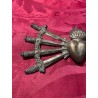 Corazón de Virgen Dolorosa con Siete Puñales - Pieza Religiosa Artesanal 18cm