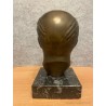 Busto del general Francisco Franco en bronce - Escultura histórica