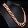 Collar Multicapa de Ópalo Australiano Rosa - Elegancia Natural en Tonos Suaves