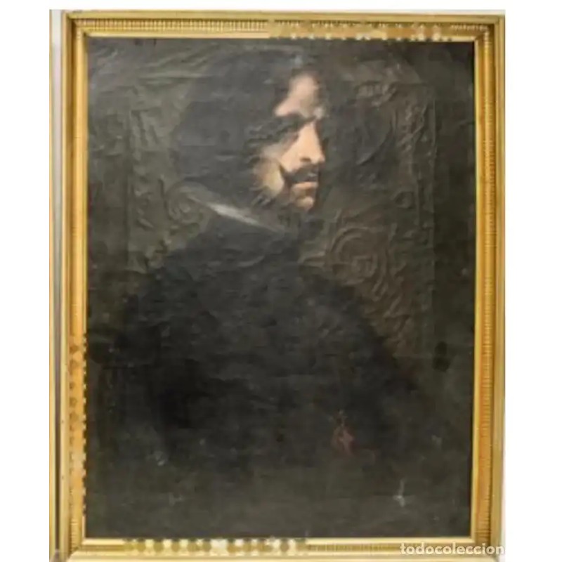 Retrato del Maestro Velázquez - Obra Anónima de la Escuela Española del Siglo XIX Retrato del Maestro Velázquez - Obra Anónima de la Escuela Española del Siglo XIX