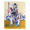 Vladimir Ksieski (Londres, 1944). "Quijote". Aceite en cartón duro.