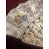 Abanico Antiguo con Varillas de Hueso y Nácar - Pieza Colección Siglo XIX