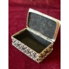 Joyero Vintage de Metal con Piedras de Colores - Pieza de Orfebrería Artesanal