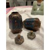 Frascos Decorativos de Cloisonné - Arte Japonés con Figuras Históricas