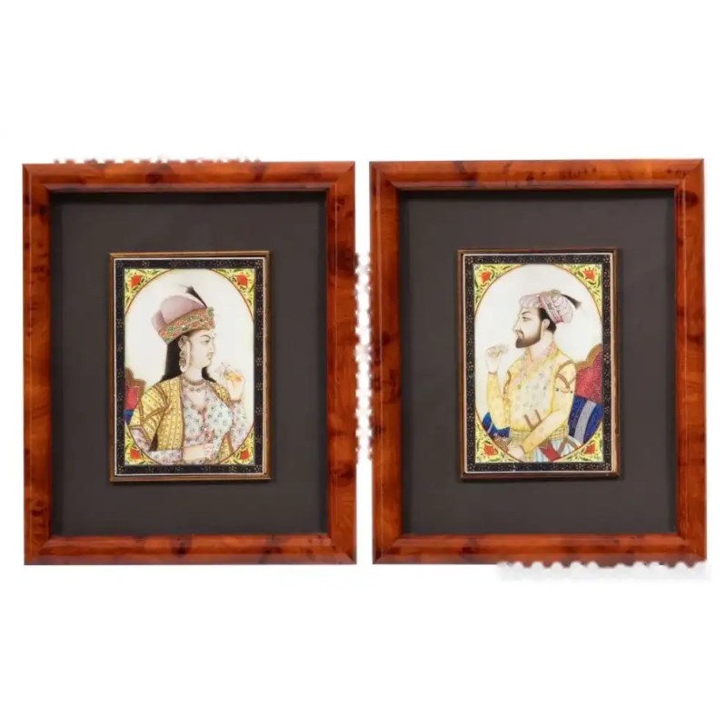 Retratos Imperiales Mogoles - Historia de Amor de Mumtaz Mahal y Shah Jahan Retratos Imperiales Mogoles - Historia de Amor de Mumtaz Mahal y Shah Jahan