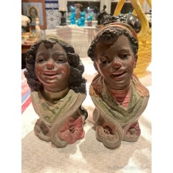Bustos Decorativos Vintage - Esculturas de Niños con Detalles Artesanales