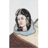 Retrato de Dama Hindú - Miniatura Tradicional del Siglo XX