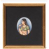Retrato de Dama Hindú - Miniatura en Marfil del Siglo XX