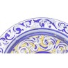 Elegantes Platos Decorativos de Cerámica Policromada - Estilo Renacentista Vintage