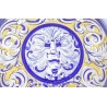 Elegantes Platos Decorativos de Cerámica Policromada - Estilo Renacentista Vintage