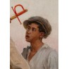 JOSÉ RICO CEJUDO (Sevilla, 1864 – 1943). “Mozos”, Sevilla. Óleo sobre lienzo.